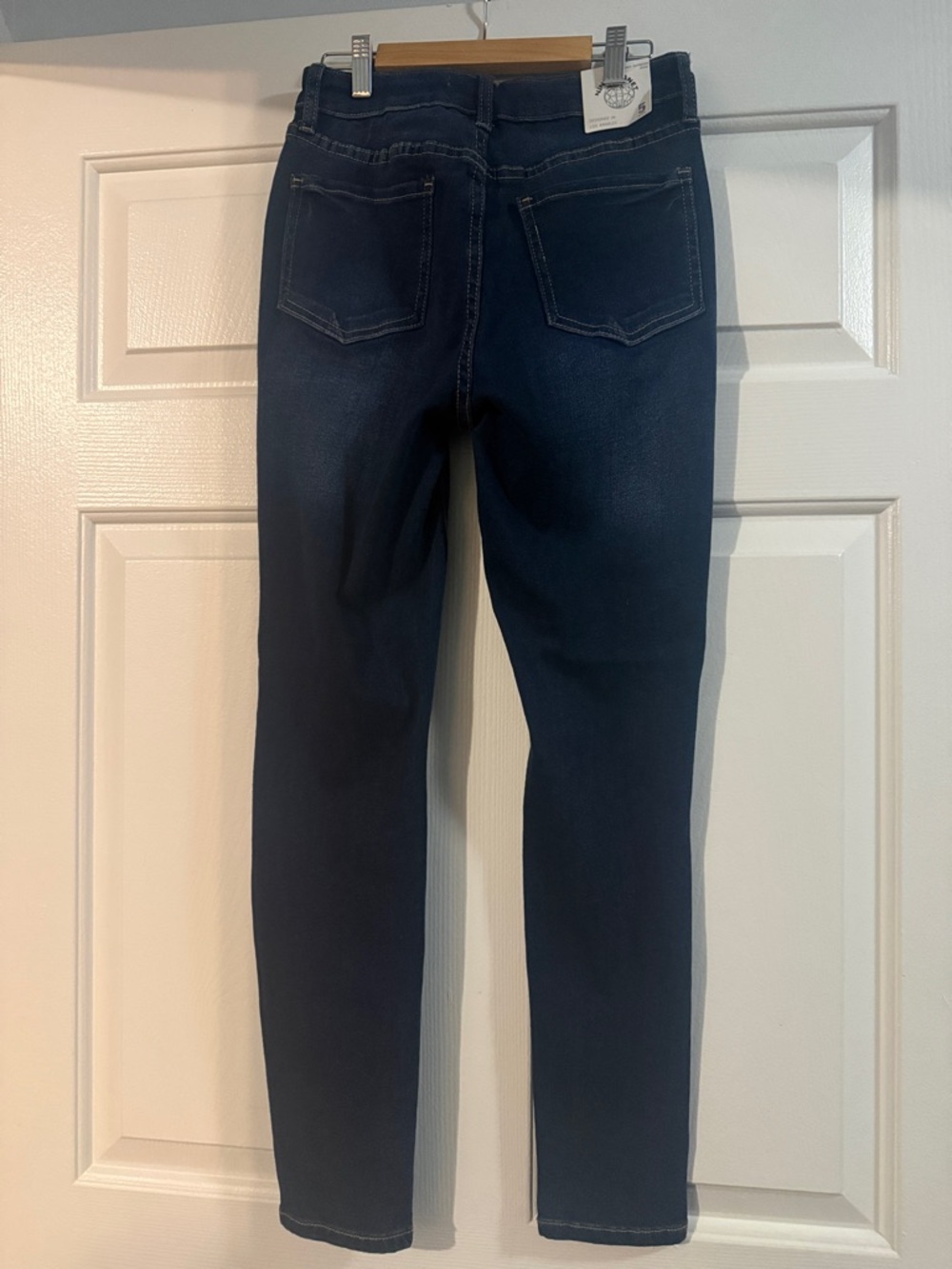 Nine Planet Dark Blue Skinny Jeans with Distressed Detail - Picture 2 of 2